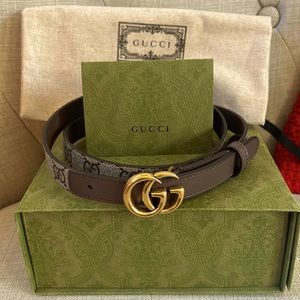 Gucci GG Marmont thin belt Size 90